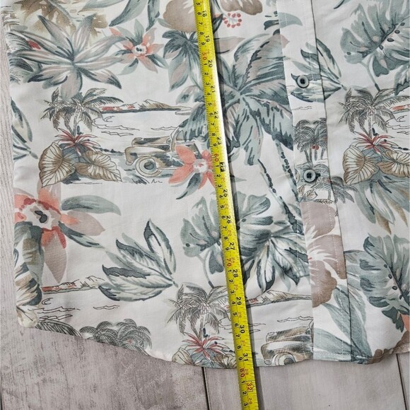 Marti Kat Button Up Short Sleeve Shirt Mens XL Modal Blend Caribbean Cruise Wear - Picture 5 of 12